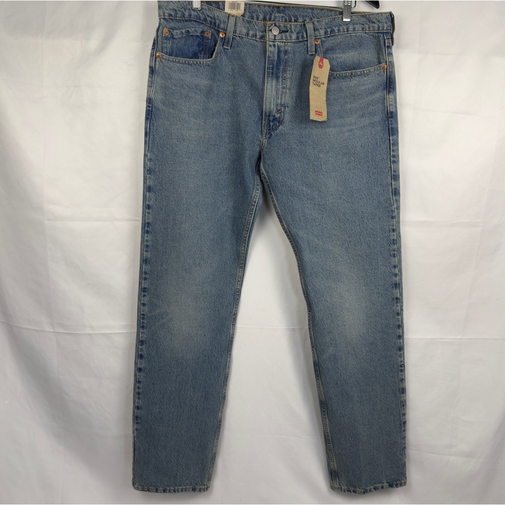 Levi’s 502 Regular Taper Stretch Jeans Men’s 36x34 Light Wash NWT